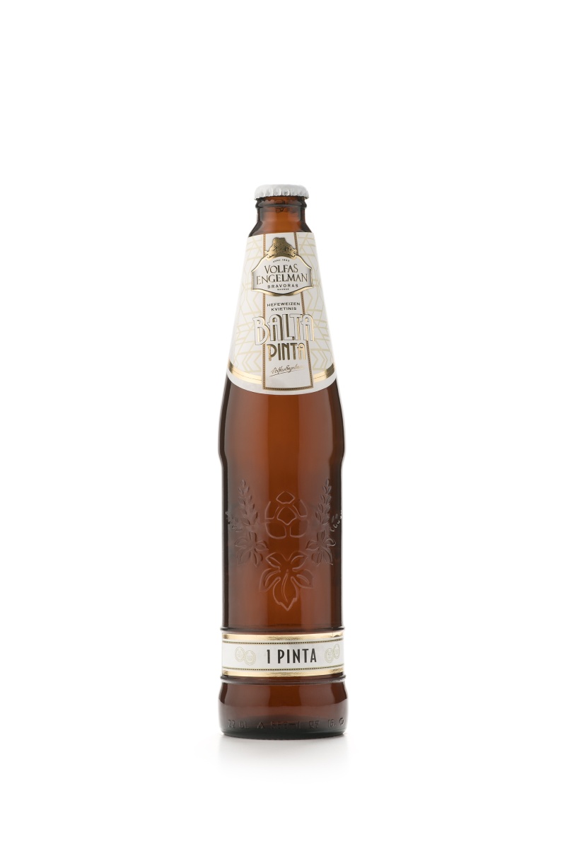 Пиво Вольфас Энгельман Балта Пинта, пшеничное, светлое, нефильтрованное, 0.568л